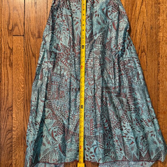 vintage aztec peruvian connection maxi victorian pickup whimsigoth grunge skirt - Picture 2 of 7